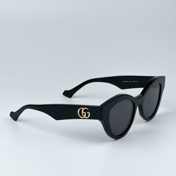 Gucci GG0957S 002 BRAND NEW Sunglasses Black Grey Unisex Oval main image 4